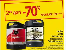 Intermarché Jupiler, Leffe, Stella Artois, Hoegaarden of Tripel Karmelie aanbieding