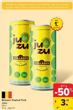 Carrefour Juzu Boisson Tropical Fruit aanbieding