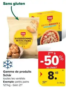 Carrefour Schär Gamme de produits aanbieding
