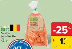 Carrefour Carottes Carrefour Bio aanbieding