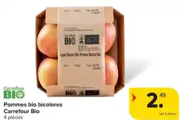 Carrefour Pommes bio bicolores Carrefour Bio aanbieding