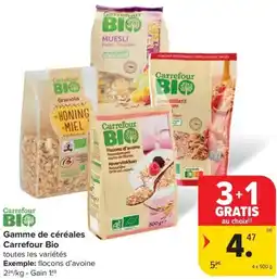 Carrefour Gamme de céréales Carrefour Bio aanbieding