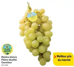 Carrefour Raisins blancs Filière Qualité Carrefour aanbieding