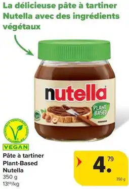 Carrefour Nutella Pâte à tartiner Plant-Based aanbieding