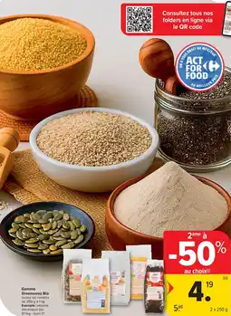 Carrefour Gamme Greenweez Bio aanbieding