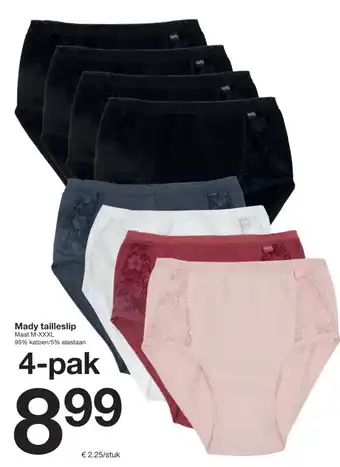 Zeeman Mady tailleslip aanbieding