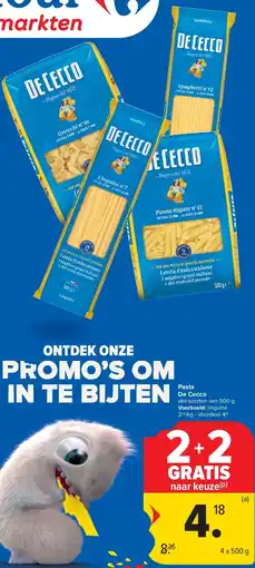 Carrefour Pasta De Cecco aanbieding