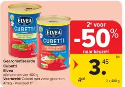 Carrefour Gearomatiseerde Cubetti Elvea aanbieding