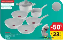 Carrefour Assortiment pannen, kookpotten of woks Natural Chef aanbieding