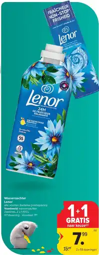 Carrefour Wasverzachter Lenor aanbieding