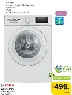 Carrefour Wasmachine WAN282E4FG aanbieding