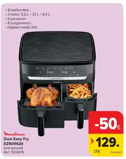 Carrefour Dual Easy Fry EZ901N20 aanbieding