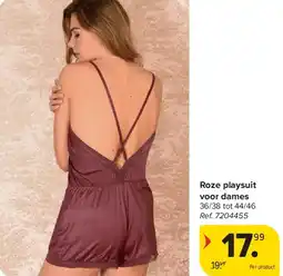 Carrefour Roze playsuit voor dames aanbieding