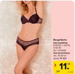 Carrefour Beugelbeha met padding aanbieding
