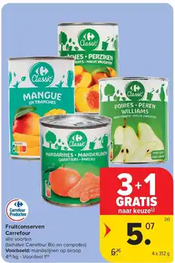 Carrefour Fruitconserven Carrefour aanbieding