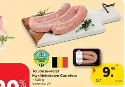 Carrefour Toulouse-worst Kwaliteitsketen Carrefour aanbieding
