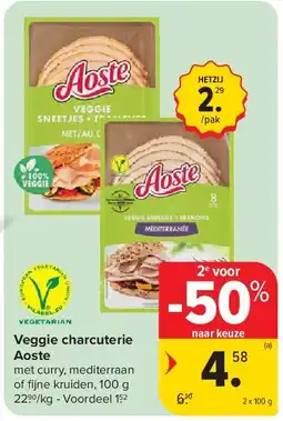 Carrefour Veggie charcuterie Aoste aanbieding