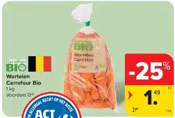 Carrefour Wortelen Carrefour Bio aanbieding