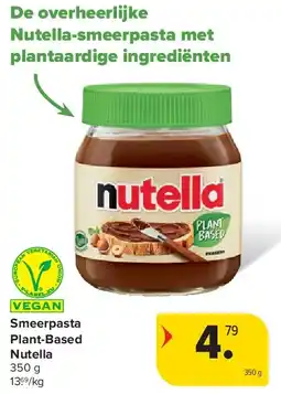 Carrefour Smeerpasta Plant-Based Nutella aanbieding