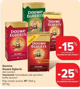 Carrefour Gamma Douwe Egberts aanbieding