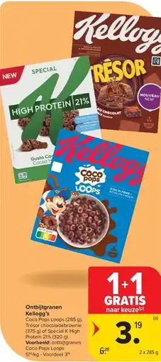 Carrefour Ontbijtgranen Kellogg’s aanbieding