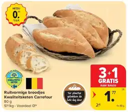 Carrefour Ruitvormige broodjes Kwaliteitsketen Carrefour aanbieding
