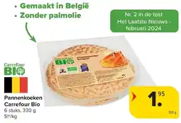 Carrefour Pannenkoeken Carrefour Bio aanbieding