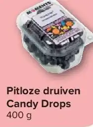 Carrefour Pitloze druiven Candy Drops aanbieding