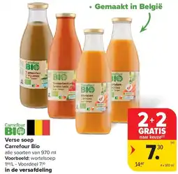 Carrefour Verse soep Carrefour Bio aanbieding