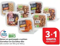 Carrefour Noten en gedroogde vruchten Carrefour en Carrefour Bio aanbieding