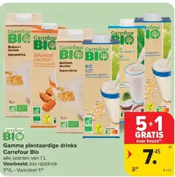 Carrefour Gamma plantaardige drinks Carrefour Bio aanbieding