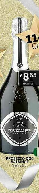 BelBev Prosecco Doc Balbinot aanbieding