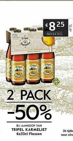 BelBev Tripel Karmeliet aanbieding