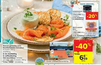 Carrefour Market Noorse Gerookte Zalm aanbieding