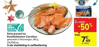 Carrefour Market Zalm Gravand Lax aanbieding
