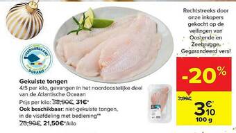 Carrefour Market Gekuiste Tongen aanbieding