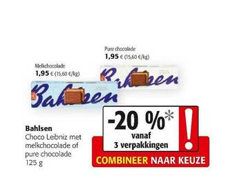Colruyt Bahlsen Choco Leibniz Met Melkchocolade Of Pure Chocolade aanbieding