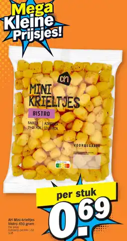 Albert Heijn AH Mini-krieltjes bistro 450 gram aanbieding