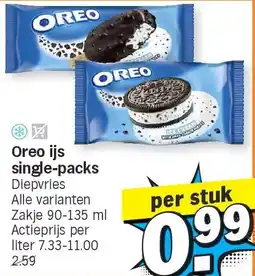 Albert Heijn Oreo ijs single-packs aanbieding