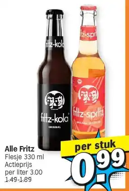 Albert Heijn Alle Fritz aanbieding