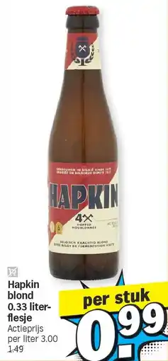 Albert Heijn Hapkin blond 0.33 literflesje aanbieding