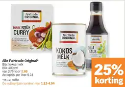 Albert Heijn Alle Fairtrade Original aanbieding