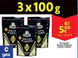Cora Solo italia geraspte grana padano aanbieding