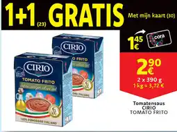 Cora Cirio tomato frito tomatensaus aanbieding