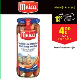 Cora Frankfurter worstjes aanbieding