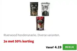 Intratuin Riverwood hondensnacks aanbieding