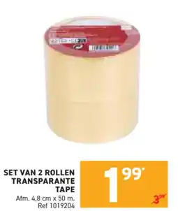 Trafic Set van 2 rollen transparante tape aanbieding