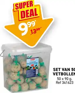 Trafic Set van 50 vetbollen aanbieding