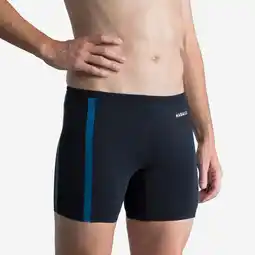Decathlon Lange zwemboxer Yoko zwart grijs blauw aanbieding