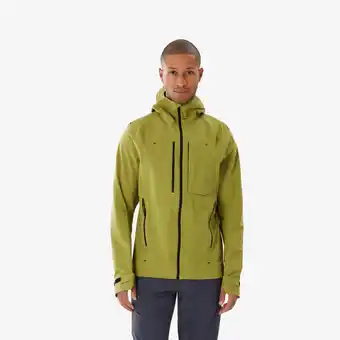 Decathlon Waterdichte wandeljas voor heren MH900 kaki aanbieding